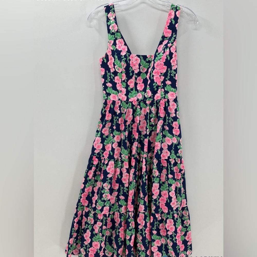 Lilly Pulitzer Pink and Green Floral Dress